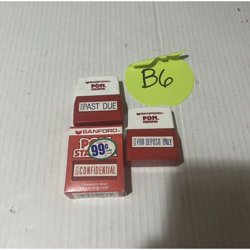 Sanford POM Stampers Past Due For Deposit Only Confidential